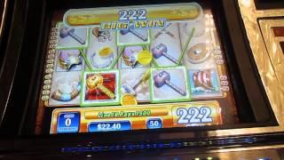 Golden Hammer 2c Free Spins - Nice Win! Red Rock!