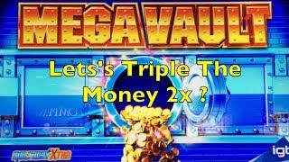 MEGA VAULT Slot Machine - 3x Bonus - 2x Big Win (s) - Let's Triple the Money two Times ?