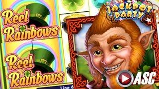 •JACKPOT PARTY CASINO FRIDAY! • REEL RAINBOWS (WMS) • SLOT GAME APP REVIEW