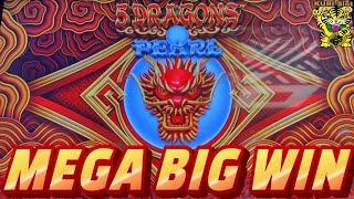 ⋆ Slots ⋆HOORAY ! MEGA BIG WIN ON NEW 5 DRAGONS !⋆ Slots ⋆5 DRAGONS PEARL Slot (Aristocrat) ⋆ Slots ⋆$250 Free Play⋆ Slots ⋆栗スロ