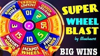 •LETS SPIN IT FOR MONEY• SUPER WHEEL BLAST slot machine BONUS BIG WINS!