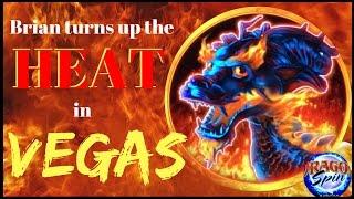 Brian turns up the HEAT in Vegas with DRAGON SPIN • SPINNING SATURDAYS • Slot Machine Pokies