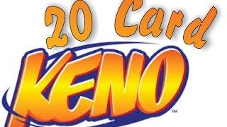 20 Card Keno  6 plus 7 spots-  Part 2 - Charts