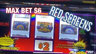 VGT LUCKY LEPRECHAUN LUCK !! AWESOME RED SCREEN WINS !! MAX BET $5 AND $6 !!