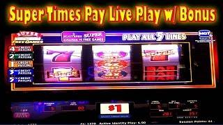 • SUPER TIMES PAY FREE GAMES • LIVE PLAY REEL SLOT MACHINE