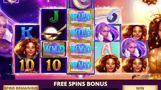 DUELING DEITIES Video Slot Game with a SUN VS MOON FREE SPIN BONUS
