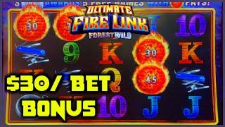 HIGH LIMIT Ultimate Fire Link Forest Wild & Country Lights ⋆ Slots ⋆$30 Bonus Round Slot Machine Cas