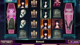 ELVIRA'S MONSTER MADNESS Video Slot Game with an CEMETERY SCARE BONUS