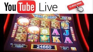 • My First LIVE Casino Slot Machine Stream - LETS GET A BIG WIN or Mini JACKPOT