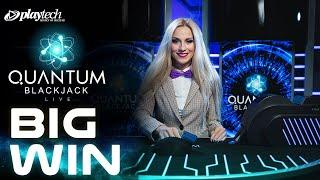 Playtech Live Quantum Blackjack Big Win