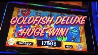 HUGE WIN on Goldfish Deluxe Slot