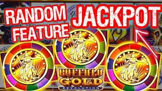 INSANE! Random Buffalo Gold Revolution LANDS A HUGE JACKPOT!  High Limit Slot Play Max Bet