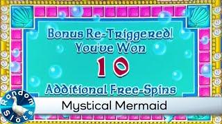 Mystical Mermaid Slot Machine Bonus & Retrigger