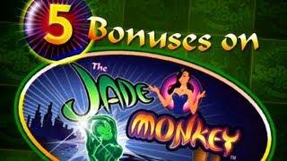 5 Bonuses!! on Jade Monkey - 5c Wms Video Slots  :)
