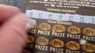 WINNER "$4,000,000 Gold Bullion' - Illinois Instant Lottery $20 Scratch-off Ticket