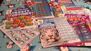 Its TUESDAY Scratchcard Game..COOL FORTUNES..JEWEL..250,000 RAINBOW..SANTA.etc