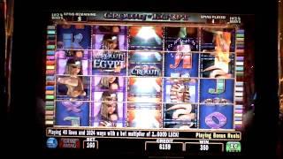 Crown of Egypt slot machine bonus win at Parx Casino