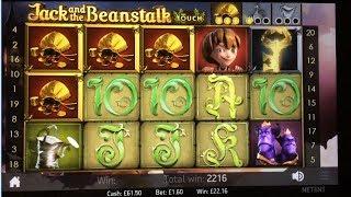 X 3 Jack & The Beanstalk BONUS ROUNDS !! • Casino Slots Win • ( ipad action )