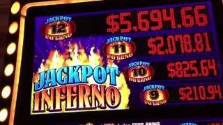 Jackpot Inferno - Live Play **MAX BET** Slot at Bellagio, Las Vegas