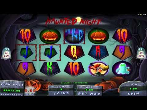 Free Haunted Night slot machine by Genesis Gaming gameplay ★ SlotsUp