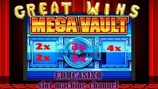 • Mega Vault  2x 2x 3x 3x 4x • Retrigger & Great Win!! •PARTE 1 • BY IGT SLOT