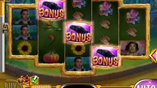 WIZARD OF OZ: SCARECROW Video Slot Game with a "BIG WIN" CROW BONUS