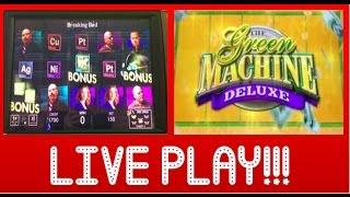 Live Play on BREAKING BAD, Green Machine Deluxe and more SLOT Machine Pokies!
