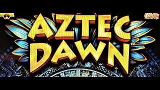 BIG BONUS WIN ON AZTEC DAWN REEL BLAST SLOT MACHINE by BALLY