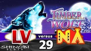 Las Vegas vs Native American Casinos Episode 29: Timberwolf Deluxe Slot Machine + Bonus Win
