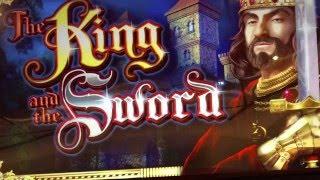 THE KING AND THE SWORD SLOT MACHINE ~ FREE SPIN BONUS!!!! ~ HUGE WIN! • DJ BIZICK'S SLOT CHANNEL