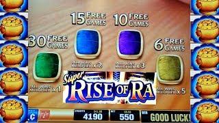Super Rise Of Ra Slot Machine $5.50 Max Bet Bonus | Live Slot Play