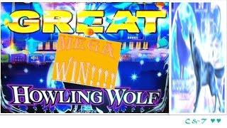 • Super MEGA WIN •  •Howling MOON• - Slot Machine Bonus w/re-trigger ~ Aruze•