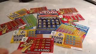 New Royal 7's Scratchcards..FULL of 500's..LUCKY FORTUNE..TRIPLE 7..
