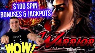 JACKPOTS On $100 Bets Playing High Limit Slots