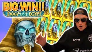 HUGE WIN! DOOM OF EGYPT BIG WIN - CASINO SLOT WIN FROM CASINODADDY