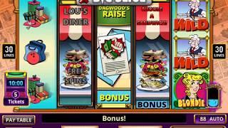 BLONDIE Video Slot Casino Game with a DAGWOOD'S RAISE BONUS