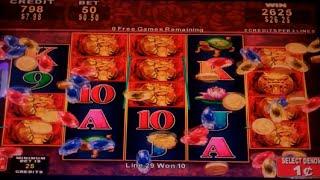 Ancient Dragon Slot Machine Bonus - 5 Free Games with Wild Stacks - Nice Win (#2)