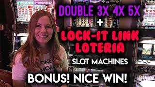 Loteria Lock it Link BONUS! Classic 3 Reel Slot Machine Action!