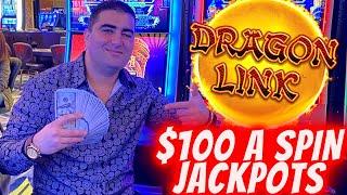 $100 A Spin HANDPAY JACKPOTS On High Limit Dragon Link Slot | SE-12 | EP-18