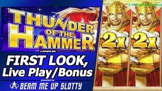 Thunder of the Hammer Slot - First Look, Quick Live Play and Free Spins Bonus