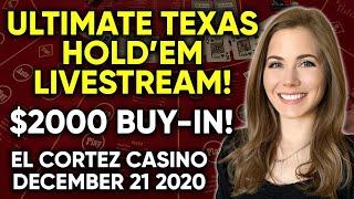 LIVE: Ultimate Texas Hold’em!! $2000 Buy-in!!