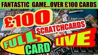 (FULL CARD)£100  SCRATCHCARDS