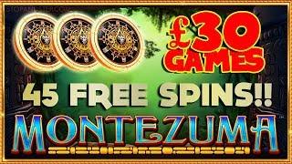 £30 HIGH ROLLER GAMES with 45 FREE SPINS!! Montezuma