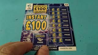 New Monday Scratchcard game starts..INSTANT £100 Vs RED HOT 7"s