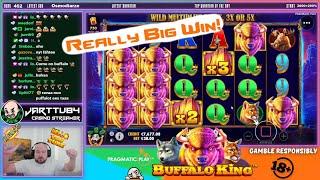 Big Bet!! Really Big Win From Buffalo King Slot!!