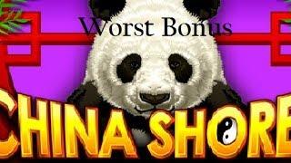 China Shores Slot Machine Bonus $2 Bet  •WORST BONUS•