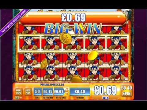£82.00 SUPER BIG WIN (205 X STAKE) ON GRIFFIN'S GATE™ SLOT GAME AT JACKPOT PARTY®