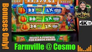 Farmville Slot Bonuses Session @ Cosmopolitan Las Vegas 4k 60fps