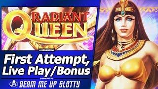 Radiant Queen Slot - Live Play and 2 Free Spins Bonuses in New Konami game