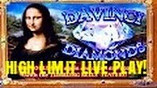 DAVINCI DIAMONDS SLOT MACHINE BONUS-LIVE PLAY